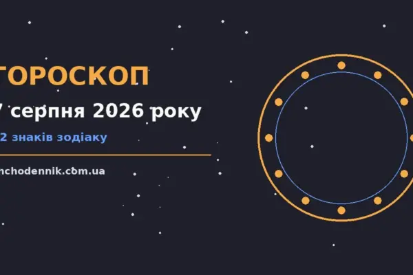Гороскоп на 7 серпня 2026 року: орієнтири для кожного знака для впевненого початку дня